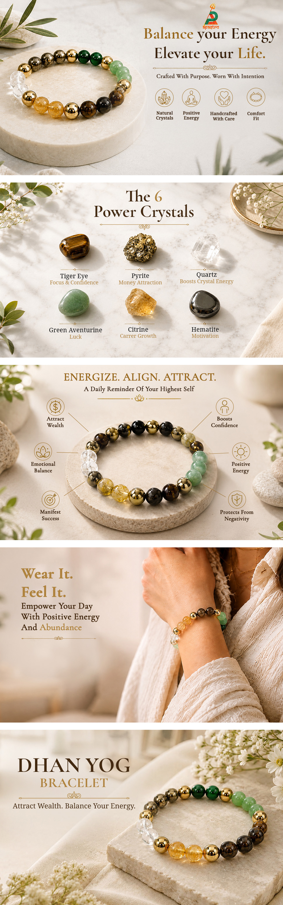 Dhan Yog Bracelet (10 MM) — detail 1