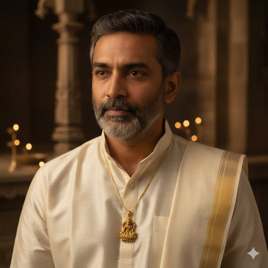 Lakshmi Gold Pendant