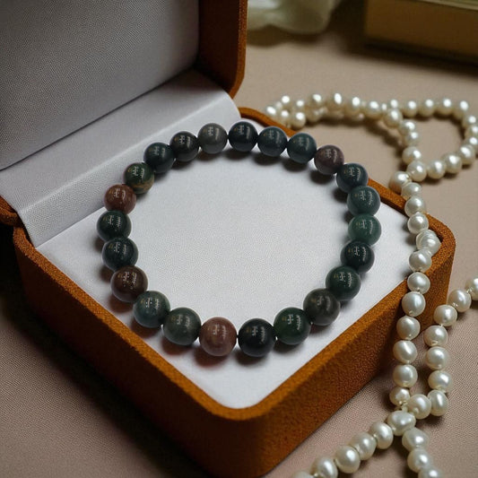 Natural Indian Bloodstone Bracelet