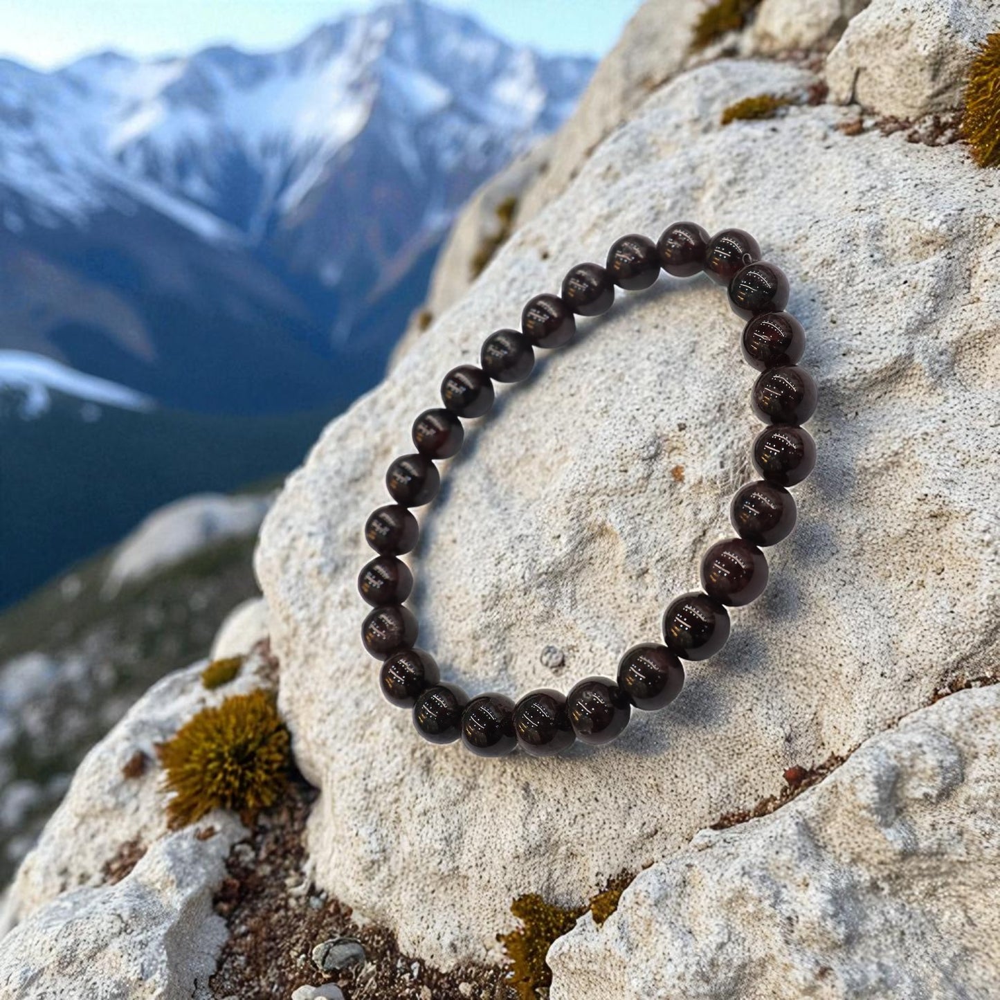 Natural Red Garnet Bracelet