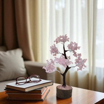 Rose Quartz Crystal Tree