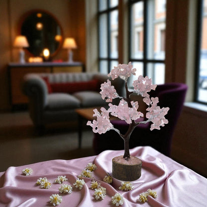 Rose Quartz Crystal Tree