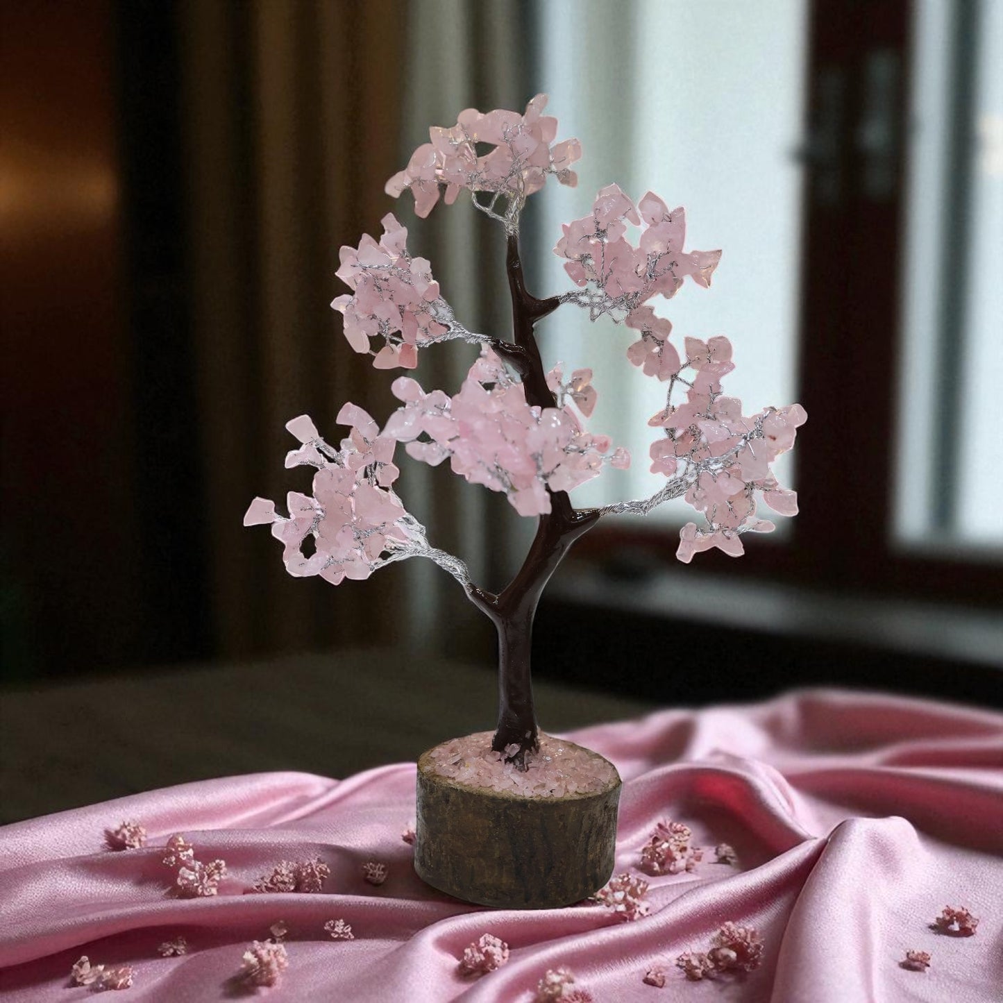 Rose Quartz Crystal Tree