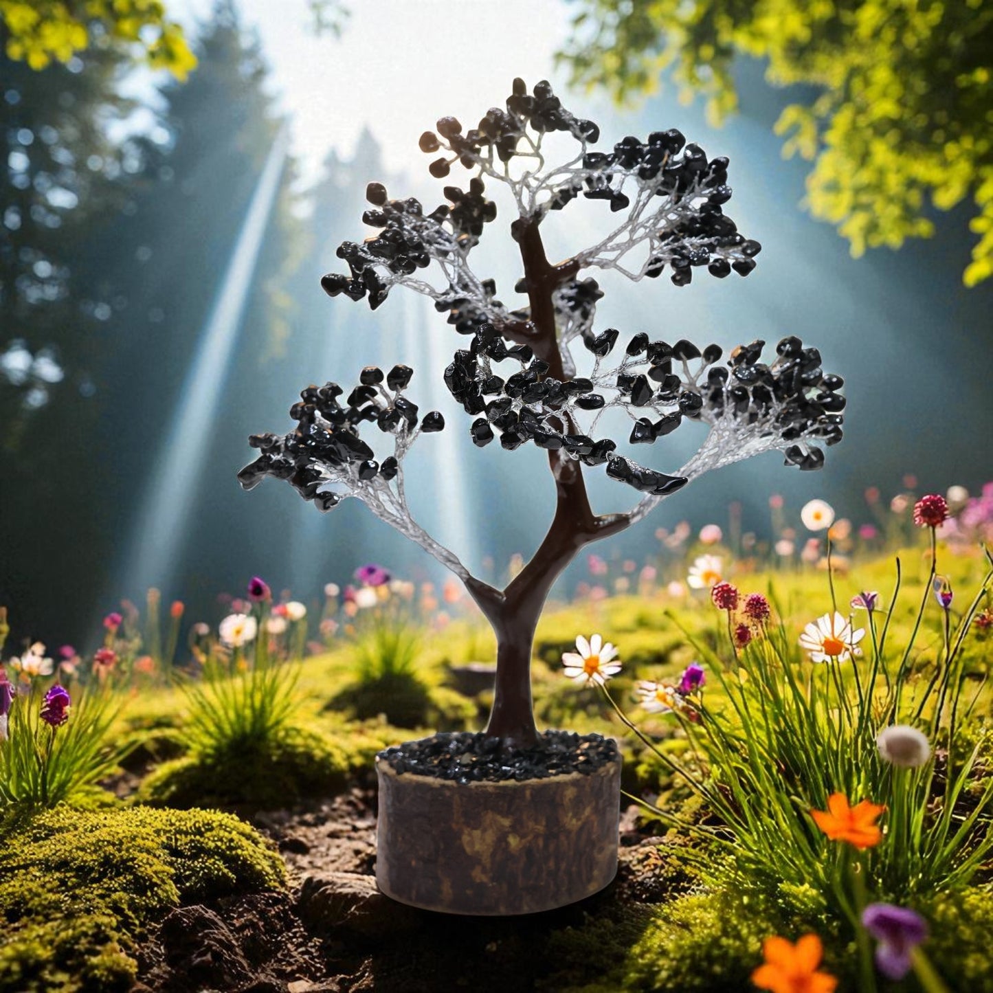 Black Tourmaline Crystal Tree