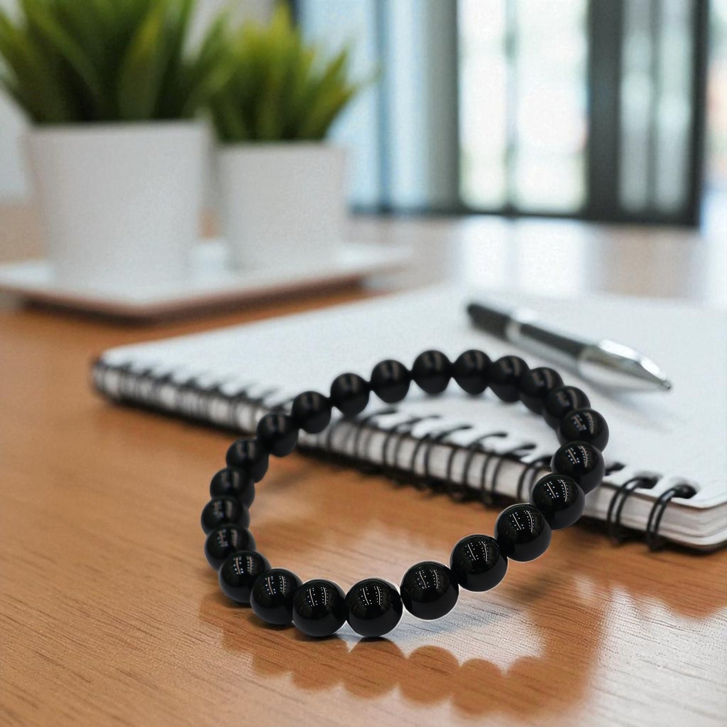 Natural Black Tourmaline Bracelet