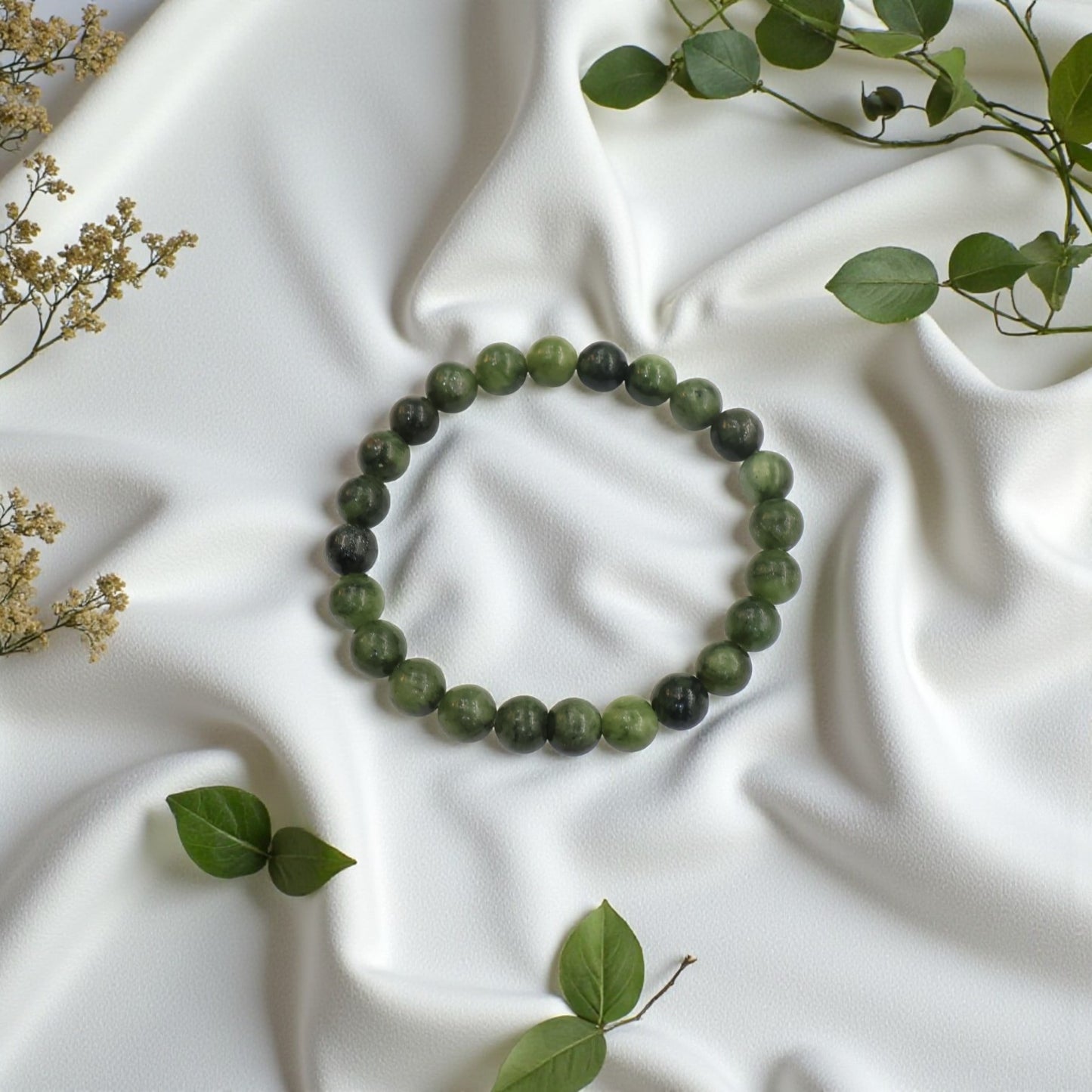 Natural Green Jade Bracelet