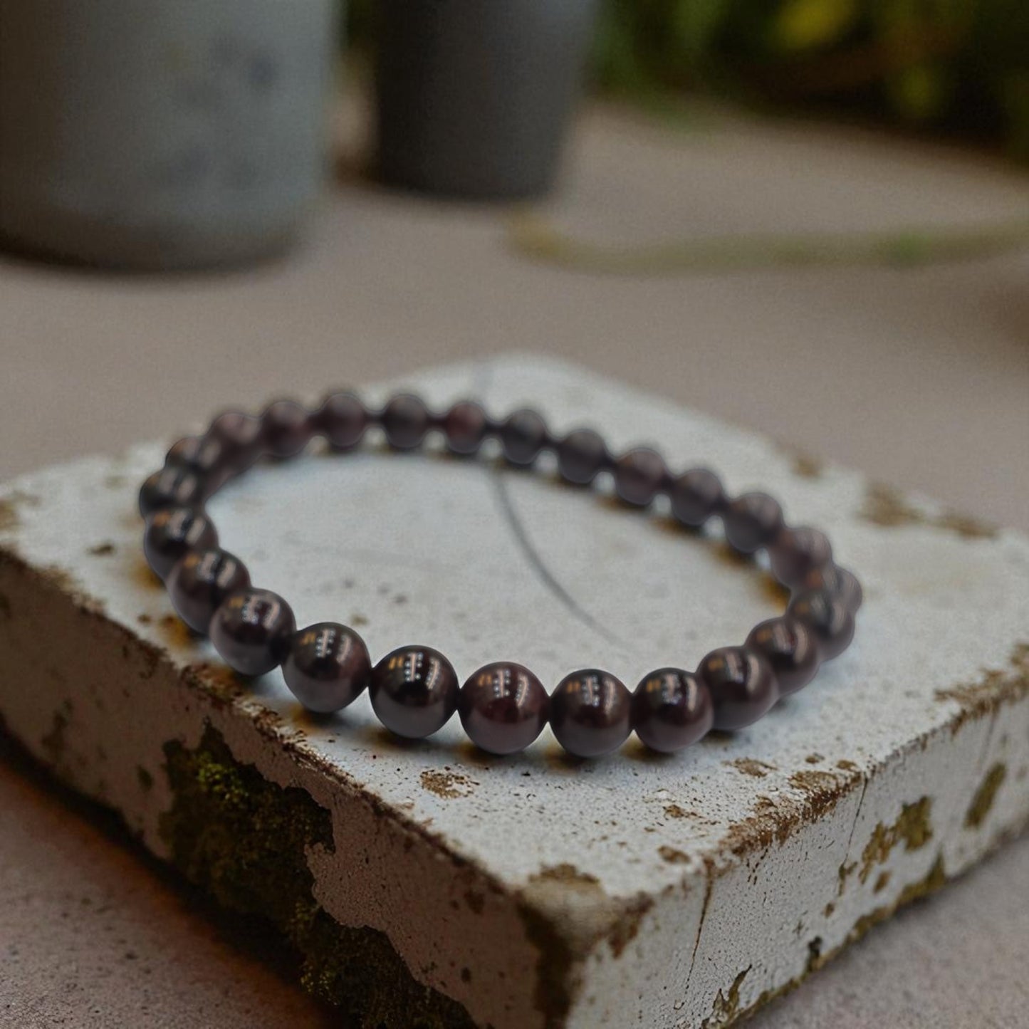Natural Red Garnet Bracelet
